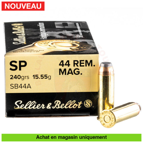 Boite De 50 Cartouches S&B 44 Magnum 240 Gr Sjsp Munitions