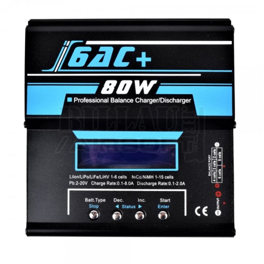 Chargeur de batterie Lipo/Life/NiMh/NiCd/Plomb Fire Power 6AC