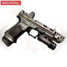 Charger l&#39;image dans la galerie, Compensateur Strike Industries Mass Driver Pour Glock 17 Gen 5 Noir Matériels De Compétition
