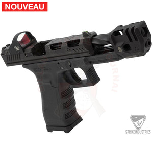Compensateur Strike Industries Mass Driver Pour Glock 17 Gen 5 Noir Matériels De Compétition