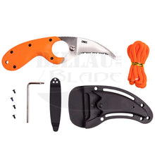 Charger l'image dans la galerie, Couteau Fixe Crkt Bearclaw Orange Couteaux Pliants Pompiers Sécurité