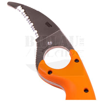 Charger l'image dans la galerie, Couteau Fixe Crkt Bearclaw Orange Couteaux Pliants Pompiers Sécurité