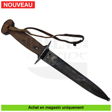 Charger l&#39;image dans la galerie, Couteau Fixe Poignard De Tranchée Armée Belge 1914 - 1918 (Ww1) (Rare!) Couteaux Fixes Militaires