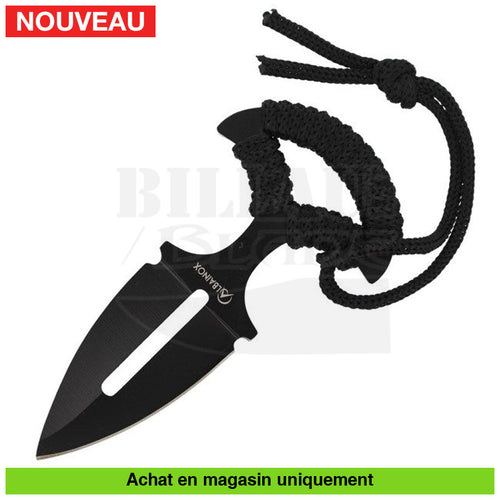 Couteau Fixe Push Dagger Albainox Noir Couteaux Fixes Militaires