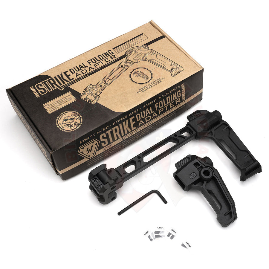 Crosse Picatinny Dual Folding Stock Strike Industries Noire