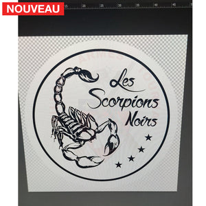 Gravure Laser Mugs Inox Thème Les Scorpions Noirs & Billau Airsoft Découpe