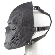 Charger l'image dans la galerie, Masque De Protection Grillage Crâne Noir Protections Oculaires