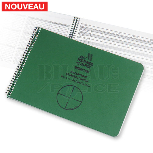 Military Waterproof Snipers Logbook 148X210Mm Od Blocs-Notes