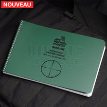 Charger l&#39;image dans la galerie, Military Waterproof Snipers Logbook 148X210Mm Od Blocs-Notes