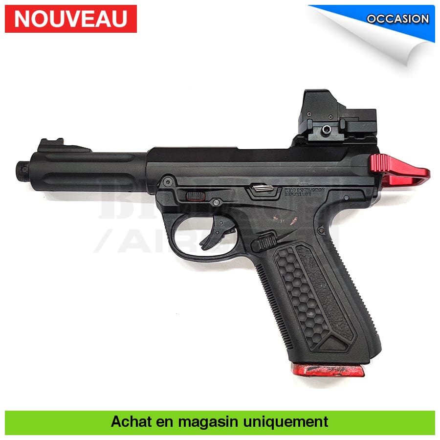 Pistolet GBB AAP01 Red Custom + Point Rouge – Billau Armes Tournai