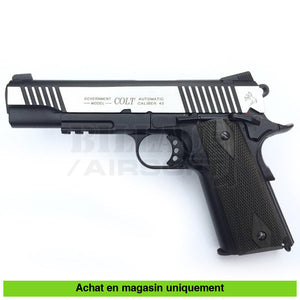 Pistolet Gbb Co2 Colt 1911 Rail Gun Biton Full Métal Répliques De Poing Airsoft
