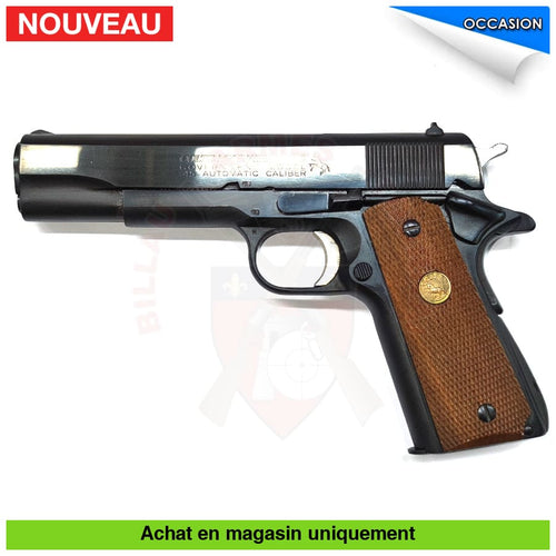 Pistolet Semi-Auto Colt 45 1911 Series 70 Cal. 45Acp 1978 + Gaine Cuir Armes De Poing À Feu
