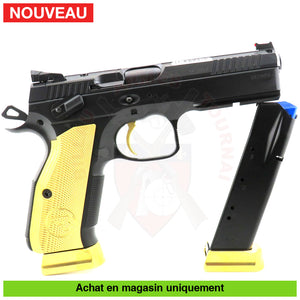 Pistolet Semi - Auto Cz Shadow 2 Optic Ready 9Mm Para Limited Edition Gold Armes De Poing À Feu