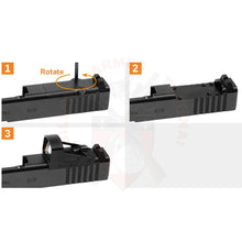 Charger l'image dans la galerie, Plaque De Montage Point Rouge Glock Mos N° 08 Montages Lunettes