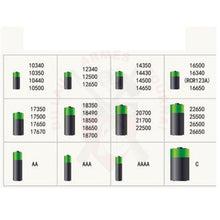 Charger l'image dans la galerie, Chargeur De Batterie Universel Magnetique Usb Olight Aa Aaa 18650 17670 16340 14500 & Rcr123A