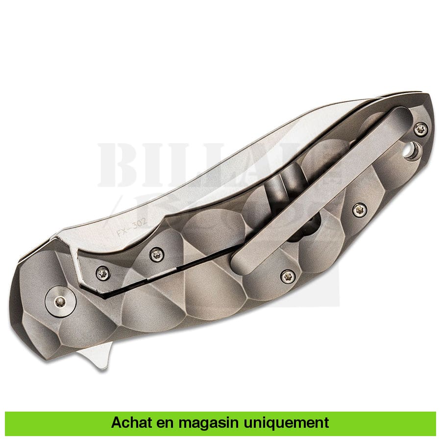 Couteau Pliant Fox Outdoor Snake – EDC, Poignée Métal Coyote Tan, Lame Inox
