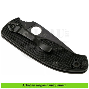 Couteau Pliant Spyderco Tenacious Lightweight Noir Demi Couteaux Pliants Divers