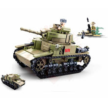 Charger l'image dans la galerie, Kit Complet Sluban 2 En 1 Ww2 Tank Italien Moyen Jouets