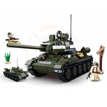 Charger l'image dans la galerie, Kit Complet Sluban 2 En 1 Ww2 Tank Russe Jouets