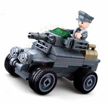 Charger l'image dans la galerie, Kit Complet Sluban 4 En 1 Ww2 Voiture Blindée Jouets