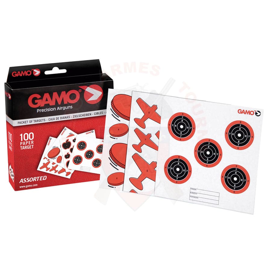 pack-de-100-cibles-14x14-gamo-assortiment-billau-armes-tournai