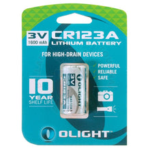 Charger l'image dans la galerie, Pile Olight Cr123A 1600 Mah High Drain Piles