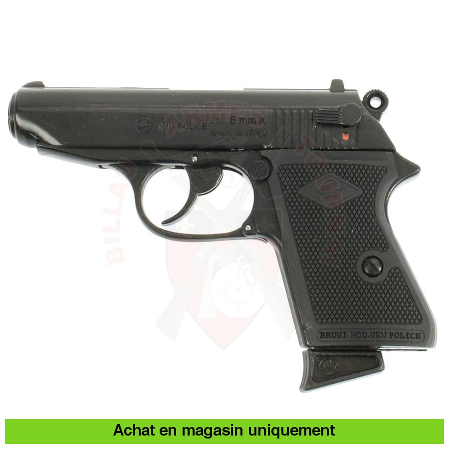 Pistolet à blanc Bruni 315 Nickel 8mm – Billau Armes Tournai