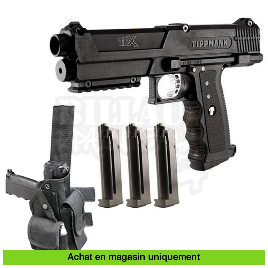 Pistolet Co2 Tippmann TPX Deluxe Kit Cal 68 Billau Armes Tournai pistolet-co2-tippmann-tpx-deluxe-kit-cal-68-billau-armes-tournai