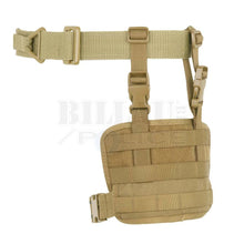 Charger l'image dans la galerie, Plaque De Cuisse Mollé Cordura Coyote Poches Tactiques