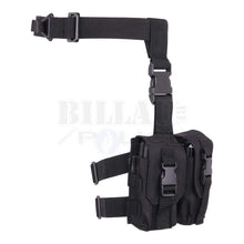 Charger l'image dans la galerie, Plaque De Cuisse Pouch Pour 4 Chargeurs M4 Noir Poches Tactiques