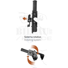 Charger l'image dans la galerie, Porte-Matraque Télescopique Orientable Kydex Noir Poches Tactiques