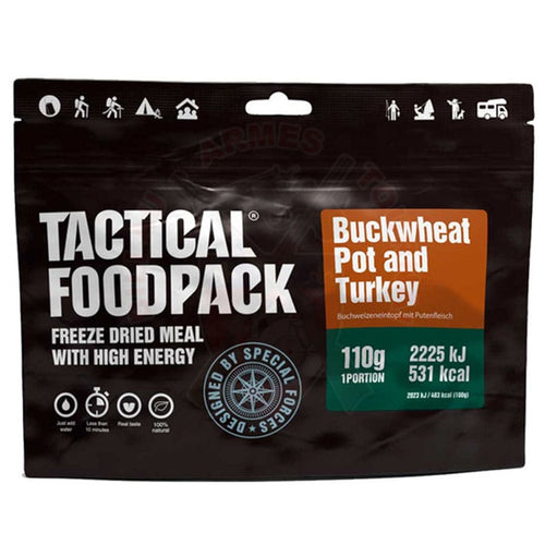 Ration De Survie Tactical Foodpack 110Gr Buckwheat Pot And Turkey Manger