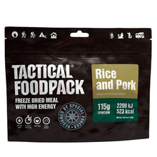 Charger l&#39;image dans la galerie, Ration De Survie Tactical Foodpack 115Gr Rice And Pork Manger
