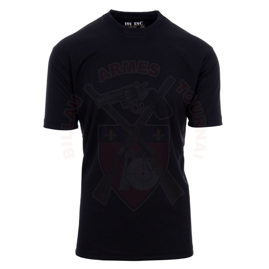 T-shirt tactique 101 Inc. séchage rapide (noir) - La Tranchée Militaire T-shirt tactique 101 Inc. séchage rapide (noir) - La Tranchée Militaire