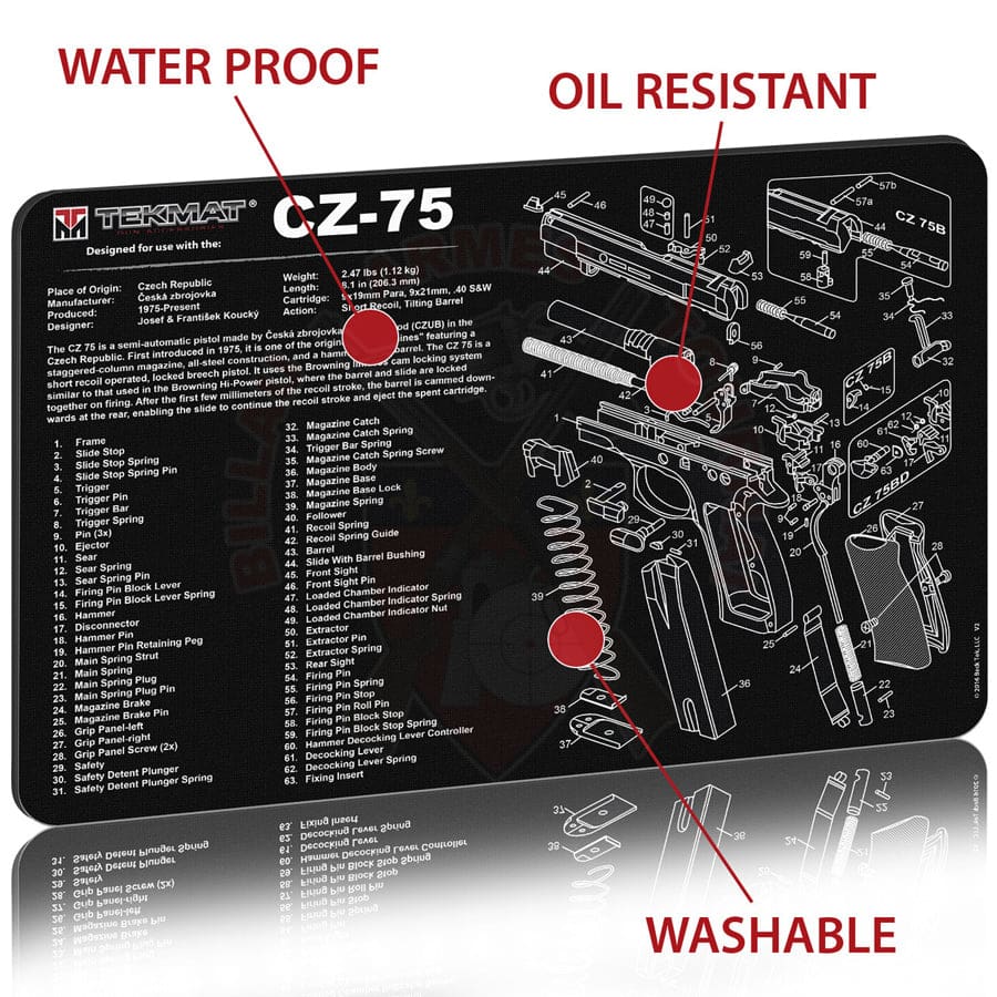 Tapis de travail TekMat CZ 75 – Billau Armes Tournai