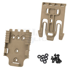 Charger l'image dans la galerie, Adaptateur Wosport QD Type QLS Kit Complet Mâle et Femelle Tan Accessoires Holsters