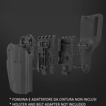 Charger l'image dans la galerie, Adaptateur Wosport QD Type QLS Kit Complet Mâle et Femelle Tan Accessoires Holsters