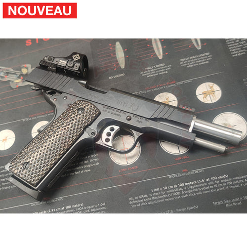 Adaptation sur mesure d’une plaque adaptatrice de Hausse pour Red Dot sur un pistolet Remington R1 45ACP + Placement