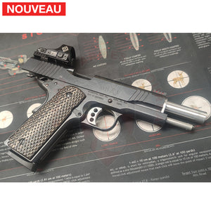 Adaptation sur mesure d’une plaque adaptatrice de Hausse pour Red Dot sur un pistolet Remington R1 45ACP + Placement