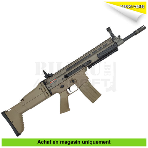 AEG Ares SCAR L Tan + Batterie Lipo répliques d’épaule airsoft AEG