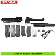 Charger l'image dans la galerie, AEG E&amp;C M16 A4 Custom + Lunette + KIT M203 + Chargeurs +... - répliques d’épaule airsoft AEG