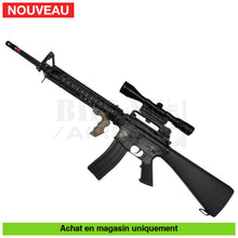 Charger l'image dans la galerie, AEG E&amp;C M16 A4 Custom + Lunette + KIT M203 + Chargeurs +... - répliques d’épaule airsoft AEG