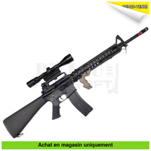 Charger l'image dans la galerie, AEG E&amp;C M16 A4 Custom + Lunette + KIT M203 + Chargeurs +... - répliques d’épaule airsoft AEG