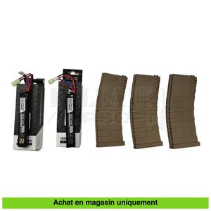 Aeg G&G Cm16 Srxl Keymod + Chargeurs Point Rouge Batteries Housse Répliques D’épaule Airsoft