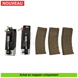 Aeg G&G Cm16 Srxl Keymod + Chargeurs Point Rouge Batteries Housse Répliques D’épaule Airsoft