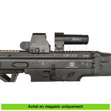 Charger l&#39;image dans la galerie, AEG G&amp;G FN SCAR L Noir Full Métal Custom + Titan + Red Dot + Magnifier + ... répliques d’épaule airsoft AEG