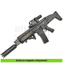 Charger l&#39;image dans la galerie, AEG G&amp;G FN SCAR L Noir Full Métal Custom + Titan + Red Dot + Magnifier + ... répliques d’épaule airsoft AEG