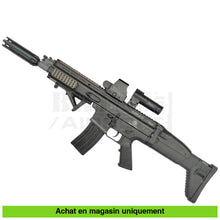 Charger l&#39;image dans la galerie, AEG G&amp;G FN SCAR L Noir Full Métal Custom + Titan + Red Dot + Magnifier + ... répliques d’épaule airsoft AEG