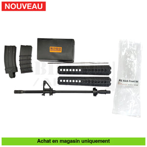 AEG G&P Colt M16 A4 + Chargeurs + Point Rouge + Kit Conversion M16A3 (Rare) répliques d’épaule airsoft AEG