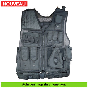 AEG Kit Complet Lancer Tactical M4 RIS Full Métal + Casque + Gilet + Batterie + ... répliques d’épaule airsoft AEG